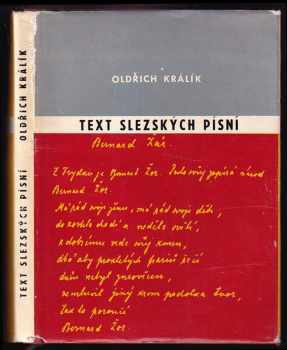 Oldřich Králík: Text Slezských písní