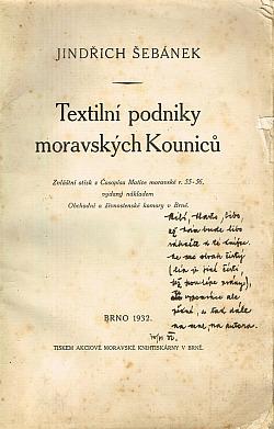 Textilní podniky moravských Kouniců