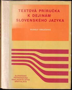Textová príručka k dejinám slovenského jazyka