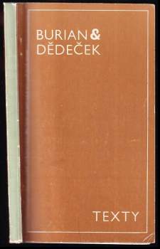 Jiří Dědeček: Texty