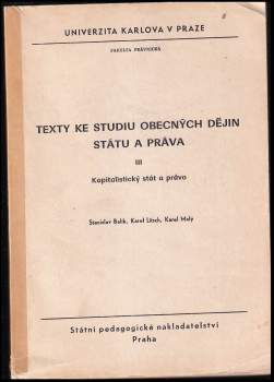 Texty ke studiu obecných dějin státu a práva