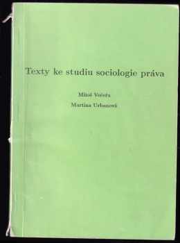 Texty ke studiu sociologie práva