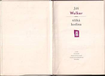 Jiří Wolker: Těžká hodina