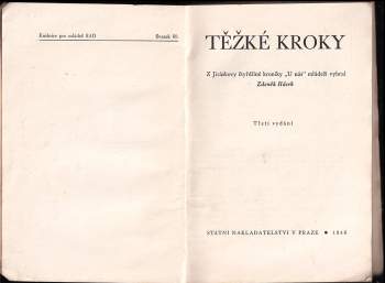 Alois Jirásek: Těžké kroky