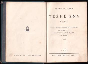 Fedor Kuz'mič Sologub: Těžké sny