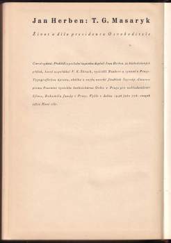 Jan Herben: T.G. Masaryk
