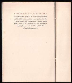 Tomáš Garrigue Masaryk: T.G. Masarykův neznámý list