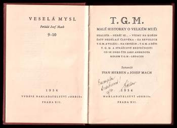 Tomáš Garrigue Masaryk: T.G.M