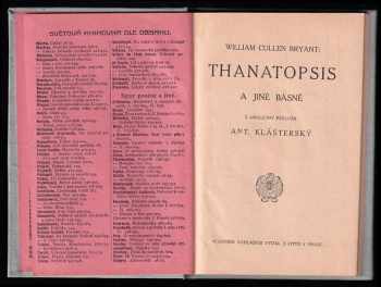 George Gordon Byron Byron: Thanatopsis a jiné básně