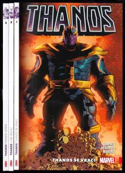 Thanos KOMPLET : Díl 1-3 Thanos se vrací + Lom bohů + Thanos vítězí - Jeff Lemire, Mike Deodato, Frank K Martin, Jeff Lemire, Donny Cates, Jeff Lemire, Donny Cates (2019, Crew) - ID: 769271