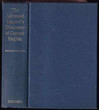Albert Sydney Hornby: The advanced learner´s dictionary of current English