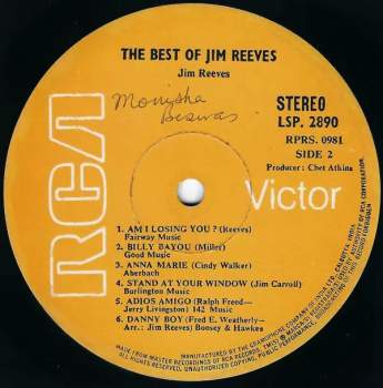 Jim Reeves: The Best Of Jim Reeves
