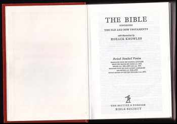 Horace Knowles: The Bible - The Old and New Testaments