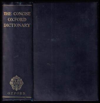 The Concise Oxford Dictionary of Current English