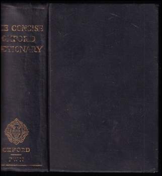 The Concise Oxford Dictionary of Current English