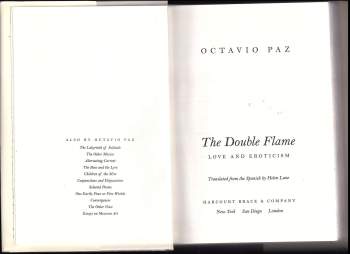 Octavio Paz: The Double Flame