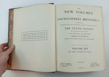 The Encyclopædia Britannica: dictionary of arts, sciences, and general literature 1875-1902 I.-XXIV. + The New Volumes of The Encyclopædia Britannica 1902 XXV.-XXXIII.