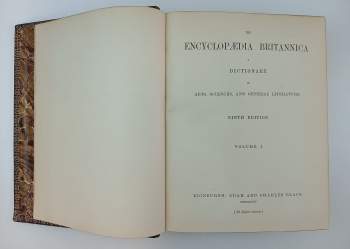 The Encyclopædia Britannica: dictionary of arts, sciences, and general literature 1875-1902 I.-XXIV. + The New Volumes of The Encyclopædia Britannica 1902 XXV.-XXXIII.