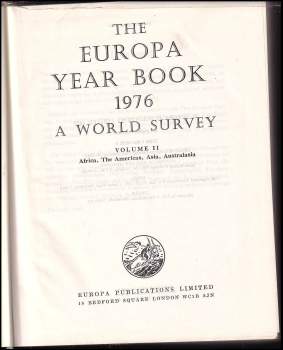 The Europa Year Book 1976