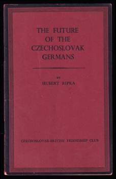 The Future of the Czechoslovak Germans