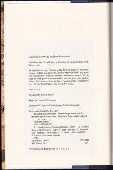 Zbigniew Brzeziński: The Grand Chessboard