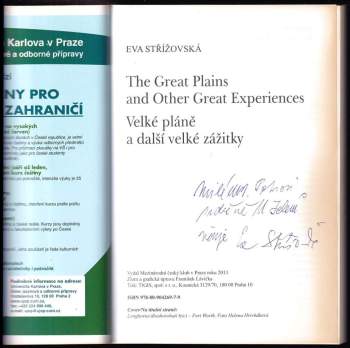 Eva Střížovská: The great plains and other great experiences