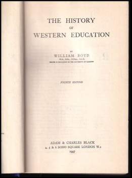 William Boyd: The History of Western Education