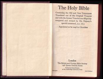 The Holy Bible