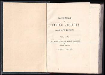 Oscar Wilde: The importance of being earnest