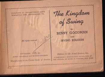 Benny Goodman: The Kingdom of Swing
