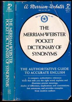 The Merriam-Webster Pocket Dictionary of Synonyms