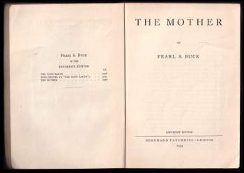 Pearl S Buck: The Mother