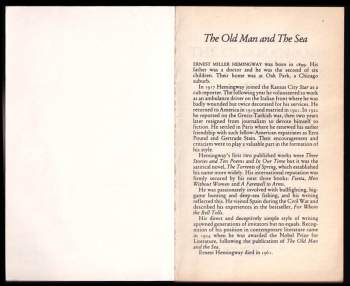 Ernest Hemingway: The old man and the sea