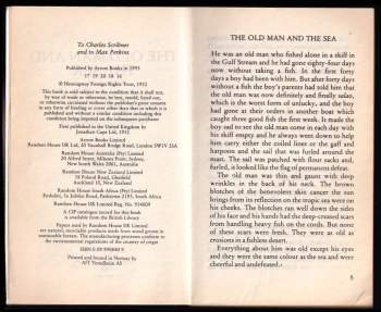 Ernest Hemingway: The old man and the sea