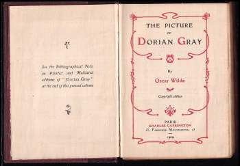 Oscar Wilde: The picture of Dorian Gray
