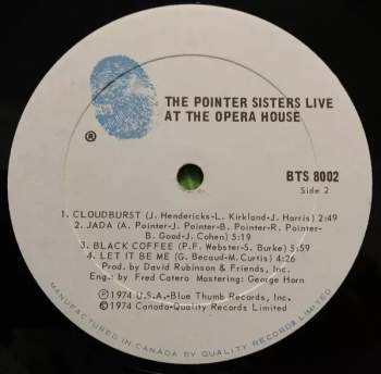 Pointer Sisters: The Pointer Sisters Live At The Opera House