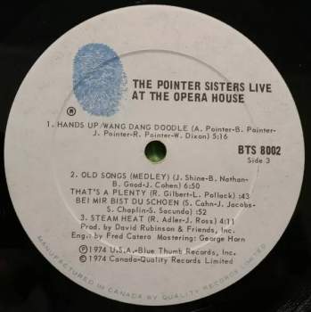 Pointer Sisters: The Pointer Sisters Live At The Opera House