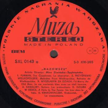 Mazowsze: The Polish Song And Dance Ensemble, Vol. 3