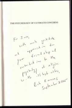 Emmons Robert: The Psychology of Ultimate Concerns