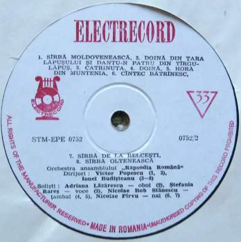 Ansamblul „Rapsodia Română”: The Romanian Folk Music Ensemble Rapsodia Română