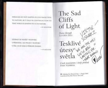 Lucien Zell: The sad cliffs of light