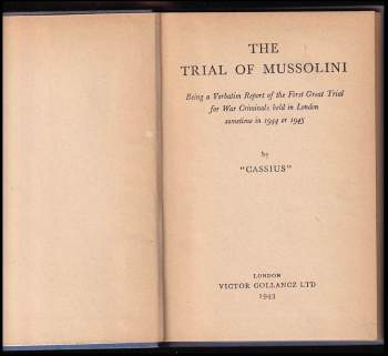 Cassius: The trial of Mussolini