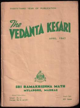 The Vedanta Kesari -  April 1947