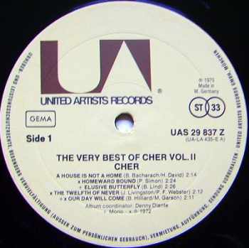 The Very Best Of Cher Vol. 2