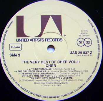 The Very Best Of Cher Vol. 2