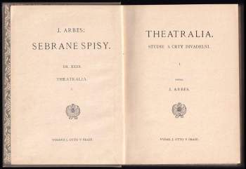 Jakub Arbes: Theatralia