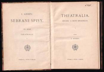 Jakub Arbes: Theatralia