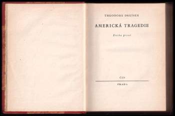 Theodore Dreiser: Americká tragedie