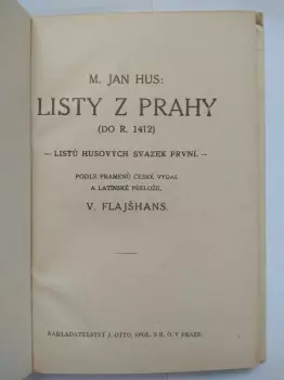 Jan Hus: Listy z Prahy (do r. 1412)