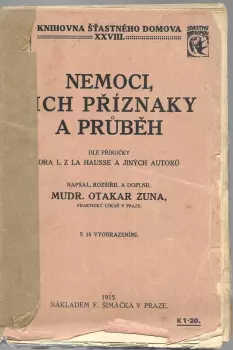 Otakar Zuna: Nemoci, jich příznaky a průběh